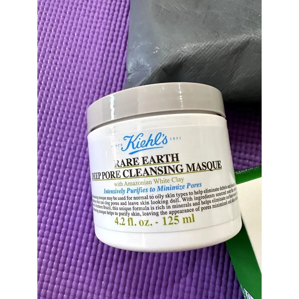 New Kiehls Gift Set Skincare serum, ultra facial cream deep pore cleansing mask